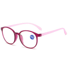 Load image into Gallery viewer, Zilead Round Anti Blue Light Reading Glasses Women Men Ultralight  Computer Presbyopic Optical Eyeglasses Goggle Diopters +1to+4