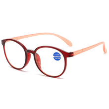 Load image into Gallery viewer, Zilead Round Anti Blue Light Reading Glasses Women Men Ultralight  Computer Presbyopic Optical Eyeglasses Goggle Diopters +1to+4