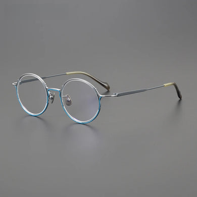 Gatenac Vintage Pure Titanium Glasses Frame Men Vintage Round Eyeglasses Frame Women 2025 New Luxury Brand Designer Eyewear