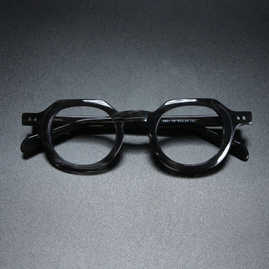 Vintage Acetate Optical Eyeglasses Frame Men Retro Myopia Prescription Glasses Women Luxury Brand Glasses Frame Small Eyewear