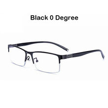 Load image into Gallery viewer, anti blue light glasses men Business Half-frame  Myopia Glasses The Finished Product Anteojos Miopes Office -50 To -600