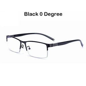 anti blue light glasses men Business Half-frame  Myopia Glasses The Finished Product Anteojos Miopes Office -50 To -600