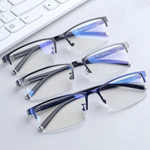 Load image into Gallery viewer, anti blue light glasses men Business Half-frame  Myopia Glasses The Finished Product Anteojos Miopes Office -50 To -600