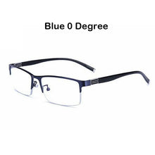 Load image into Gallery viewer, anti blue light glasses men Business Half-frame  Myopia Glasses The Finished Product Anteojos Miopes Office -50 To -600