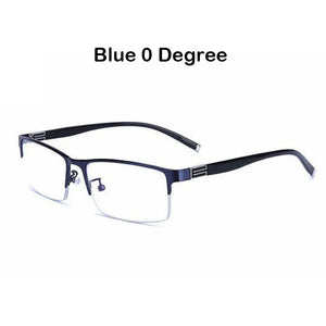 anti blue light glasses men Business Half-frame  Myopia Glasses The Finished Product Anteojos Miopes Office -50 To -600