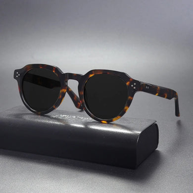 Vintage Polarized Acetate Sunglasses Men Quality Retro UV400 Handmade Sunglasses Women 2024 New Luxury Brand Designer Eyewear