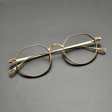 Vintage Titanium Eyeglasses Frame Men Retro 2022 New Optical Myopia Prescription Glasses Frame Women Luxury Brand Small Eyewear