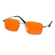 Load image into Gallery viewer, blue light glasses men Orange lens Red lens Clear lens Metal glasses blue light protection Blue light blocking glasses for male