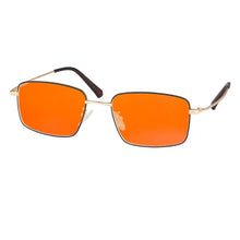 Load image into Gallery viewer, blue light glasses men Orange lens Red lens Clear lens Metal glasses blue light protection Blue light blocking glasses for male