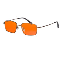 Load image into Gallery viewer, blue light glasses men Orange lens Red lens Clear lens Metal glasses blue light protection Blue light blocking glasses for male