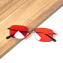 Load image into Gallery viewer, blue light glasses men Orange lens Red lens Clear lens Metal glasses blue light protection Blue light blocking glasses for male
