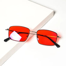 Load image into Gallery viewer, blue light glasses men Orange lens Red lens Clear lens Metal glasses blue light protection Blue light blocking glasses for male