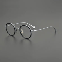 Carica l&#39;immagine nel visualizzatore di Gallery, Gatenac Ultra Light Pure Titanium Glasses Frame Men Round Quality Eyeglasses Frame Women Fashion Luxury Brand Designer Eyewear