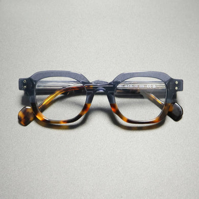 Gatenac Vintage Handmade Acetate Glasses Frame Men 2025 New Square Eyeglasses Frame Women Retro Designer Luxury Brand Eyewear