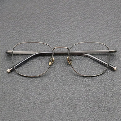 Vintage Titanium Glasses Frame Men Square Retro Myopia Prescription Optical Eyeglasses Frame Women Korea Luxury Brand Eyewear