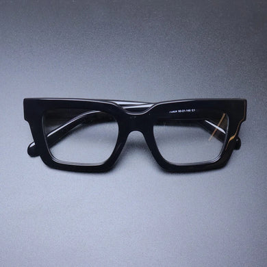Gatenac Vintage Acetate Glasses Frame Women 2024 New Square Myopia Prescription Eyeglasses Frame Men Luxury Brand Thick Eyewear