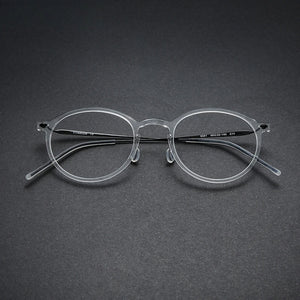 Gatenac Ultra Light Titanium Glasses Frame Men Transparent Eyeglasses Frame Women Denmark Luxury Brand Eyewear