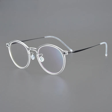 Gatenac Ultra Light Titanium Glasses Frame Men Transparent Eyeglasses Frame Women Denmark Luxury Brand Eyewear