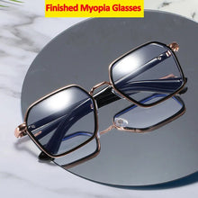 Load image into Gallery viewer, iboode Blue Light Blocking Myopia Glasses Finished Men Women Large Frame Myopic Eyewear Optical -1 -1.5 -2 -2.5 -3.5 Spectacles