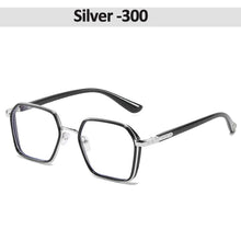 Load image into Gallery viewer, iboode Blue Light Blocking Myopia Glasses Finished Men Women Large Frame Myopic Eyewear Optical -1 -1.5 -2 -2.5 -3.5 Spectacles