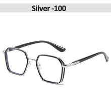 Load image into Gallery viewer, iboode Blue Light Blocking Myopia Glasses Finished Men Women Large Frame Myopic Eyewear Optical -1 -1.5 -2 -2.5 -3.5 Spectacles