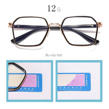 Load image into Gallery viewer, iboode Blue Light Blocking Myopia Glasses Finished Men Women Large Frame Myopic Eyewear Optical -1 -1.5 -2 -2.5 -3.5 Spectacles