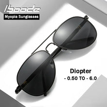 Load image into Gallery viewer, iboode Classic Polarized Myopia Sun Glasses Goggles Men Outdoor Driving Sunglasses Women Resin Lens Shades Diopters -0.5 to -6.0