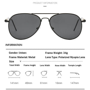 iboode Classic Polarized Myopia Sun Glasses Goggles Men Outdoor Driving Sunglasses Women Resin Lens Shades Diopters -0.5 to -6.0