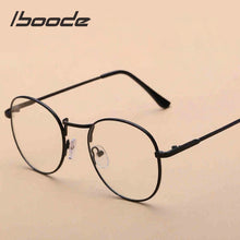 Load image into Gallery viewer, iboode Retro Finished Myopia Glasses Frames Women Vintage Metal Round Nearsighted Glasses Men Black Silver Gold Eyeglasses Lady