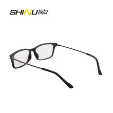 Load image into Gallery viewer, imitation wood-grain glases frame women vintage square optical frame full rim with box case cloth Oculos de grau 5067