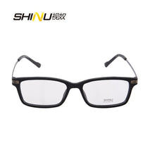Load image into Gallery viewer, imitation wood-grain glases frame women vintage square optical frame full rim with box case cloth Oculos de grau 5067