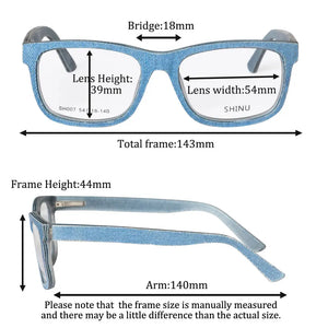 jeans glasses men progressive lenses automatic adjustment prescription glasses denim clothes with acetate 100% handmade custom
