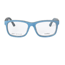 Load image into Gallery viewer, jeans glasses men progressive lenses automatic adjustment prescription glasses denim clothes with acetate 100% handmade custom