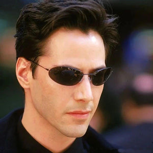 Cool The Matrix Neo Style rimless Polarized Sunglasses women men  Ultralight Driving shades y2k steampun oculos