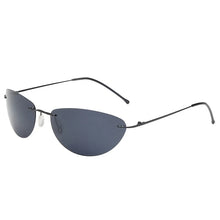 Carica l&#39;immagine nel visualizzatore di Gallery, Cool The Matrix Neo Style rimless Polarized Sunglasses women men  Ultralight Driving shades y2k steampun oculos