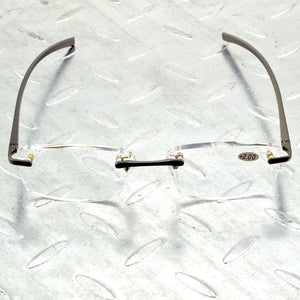 rimless al-mg alloy reading glasses Ultra-light spring leg spectacles +1 +1.5 +2 +2.5 +2.75 +3 +3.25 +3.5 +4