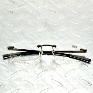rimless al-mg alloy reading glasses Ultra-light spring leg spectacles +1 +1.5 +2 +2.5 +2.75 +3 +3.25 +3.5 +4