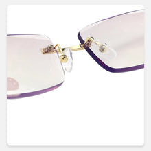 Load image into Gallery viewer, seemfly +1.0 1.5 4.0 Frameless Reading Glasses Men Classic Square Anti Blue Presbyopic Titanium Alloy Business Far sight Eyewear
