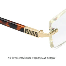Load image into Gallery viewer, seemfly High Quality Anti Blue Light Men Women Reading Glasses Metal Elderly Vintage Presbyopic Far sight Goggles +1.5 2.0