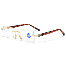 Load image into Gallery viewer, seemfly High Quality Anti Blue Light Men Women Reading Glasses Metal Elderly Vintage Presbyopic Far sight Goggles +1.5 2.0