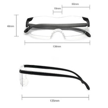 Load image into Gallery viewer, seemfly 250 Degree Vision Reading Glasses Women Men 1.6 times Magnifying Eyewear Presbyopic Glasses Magnifier Diopter Goggle
