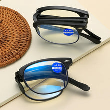 Load image into Gallery viewer, seemfly Bendable Design Reading Glasses Men Folding Square Presbyopia Frame Eyewear With Original Box Portable Goggle +1.5 +2.0