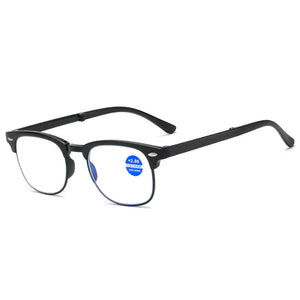 seemfly Bendable Design Reading Glasses Men Folding Square Presbyopia Frame Eyewear With Original Box Portable Goggle +1.5 +2.0