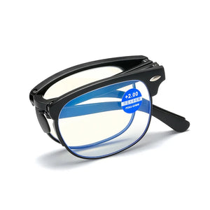 seemfly Bendable Design Reading Glasses Men Folding Square Presbyopia Frame Eyewear With Original Box Portable Goggle +1.5 +2.0