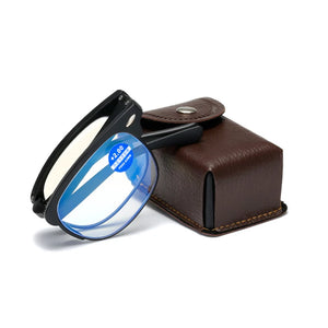 seemfly Bendable Design Reading Glasses Men Folding Square Presbyopia Frame Eyewear With Original Box Portable Goggle +1.5 +2.0