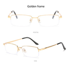 Load image into Gallery viewer, seemfly Diopter -1.0 to -4.0 Men Business Full Myopia Glasses Frame Metal Student Anti-blue Ray Computer Near Eyewear Eyeglasses