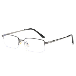 seemfly Diopter -1.0 to -4.0 Men Business Full Myopia Glasses Frame Metal Student Anti-blue Ray Computer Near Eyewear Eyeglasses