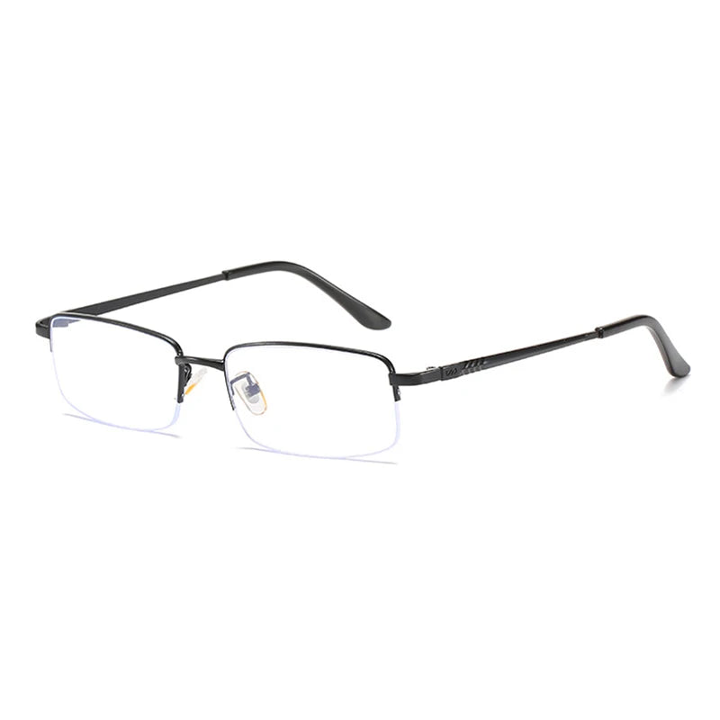 seemfly Diopter -1.0 to -4.0 Men Business Full Myopia Glasses Frame Metal Student Anti-blue Ray Computer Near Eyewear Eyeglasses