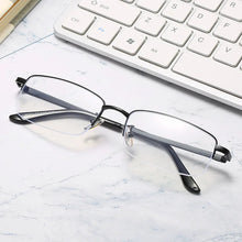 Load image into Gallery viewer, seemfly Diopter -1.0 to -4.0 Men Business Full Myopia Glasses Frame Metal Student Anti-blue Ray Computer Near Eyewear Eyeglasses