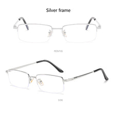 Load image into Gallery viewer, seemfly Diopter -1.0 to -4.0 Men Business Full Myopia Glasses Frame Metal Student Anti-blue Ray Computer Near Eyewear Eyeglasses
